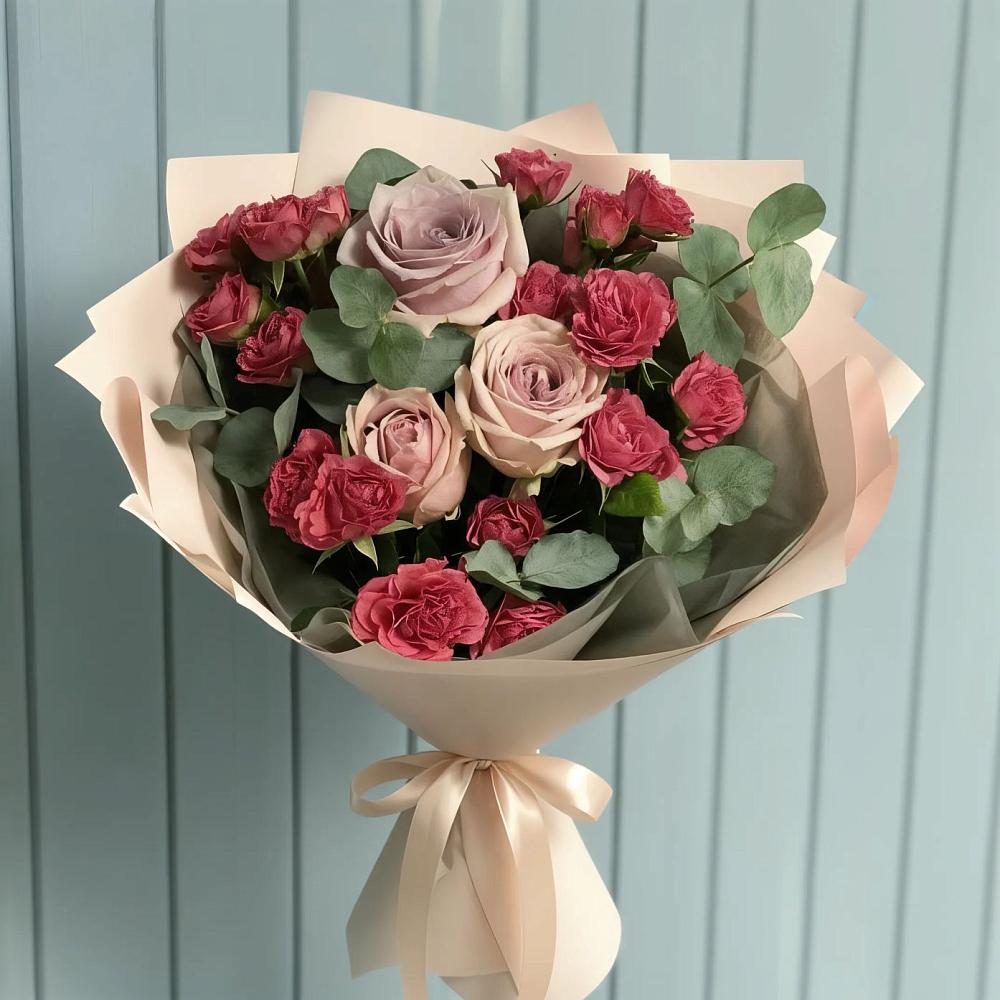 Букет цветов из: Гвоздики и Розы в Усть-Илимске