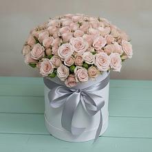 Цветочная композиция из Розы в шляпной коробке #REPLACE_PRED# Усть-Илимске