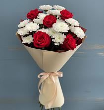 Букет цветов из:  Розы и Хризантемы в Усть-Илимске